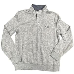 NEW PERRY ELLIS men's heather sweater in grey